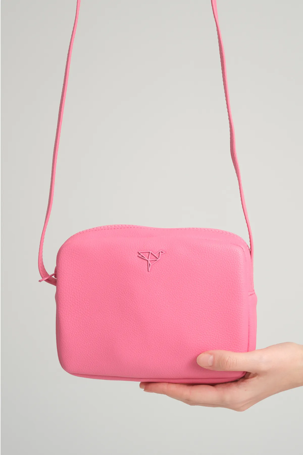 Garbalia  Damen-Minitasche Liberty Pink mit verstellbarem Schultergurt mit Kreuzgriff und Reißverschluss