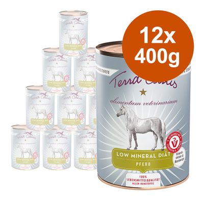 Sparpaket Terra Canis Alimentum Veterinarium Low Mineral Diät 12 x 400 g
