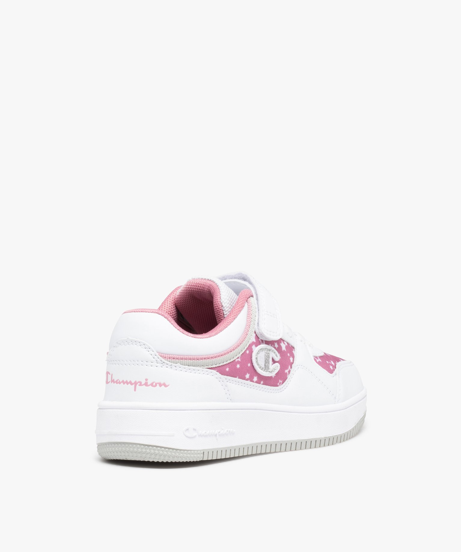 Baskets fille imprimées étoiles - Champion Rebound blanc | GEMO