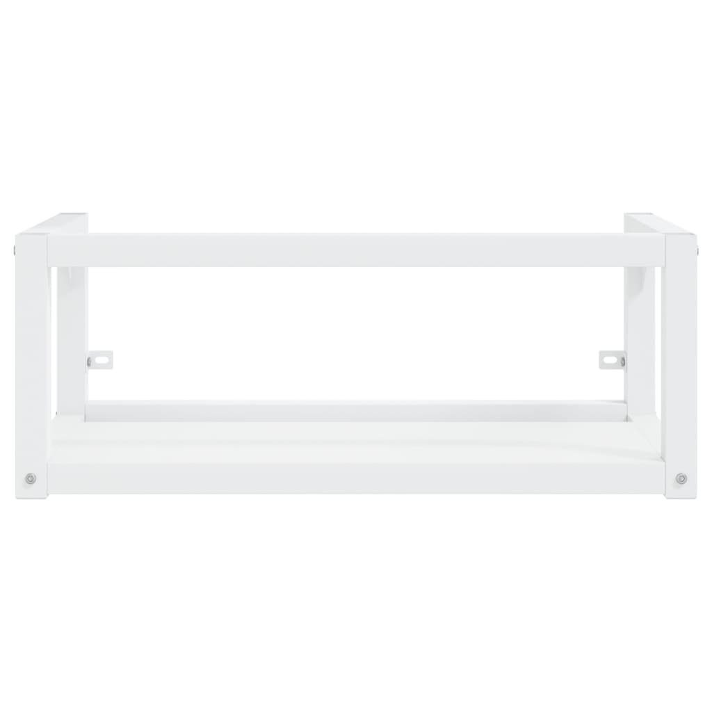 vidaXL Badezimmerspiegelschrank Badezimmer Wand-Waschtischgestell Weiß 79x38x31 cm Eisen (1-St)