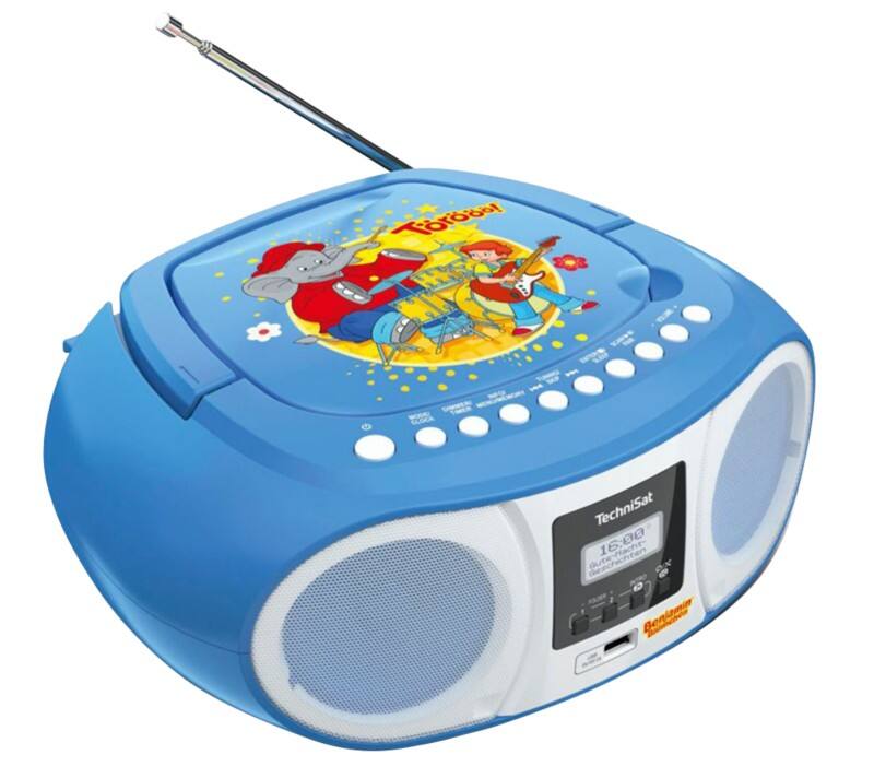 TechniSat 0050/3952 Boombox Blau, Weiß