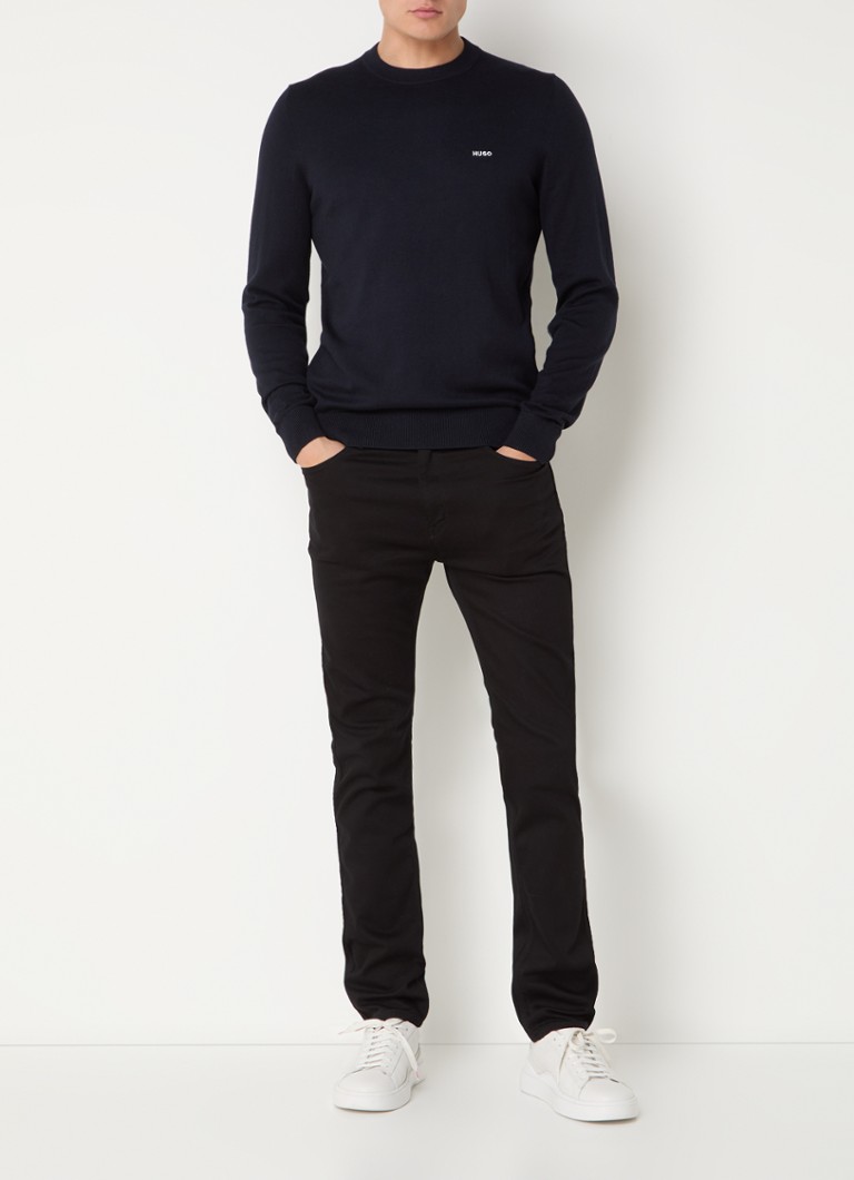 Calça jeans HUGO BOSS 708 slim fit com lavagem colorida