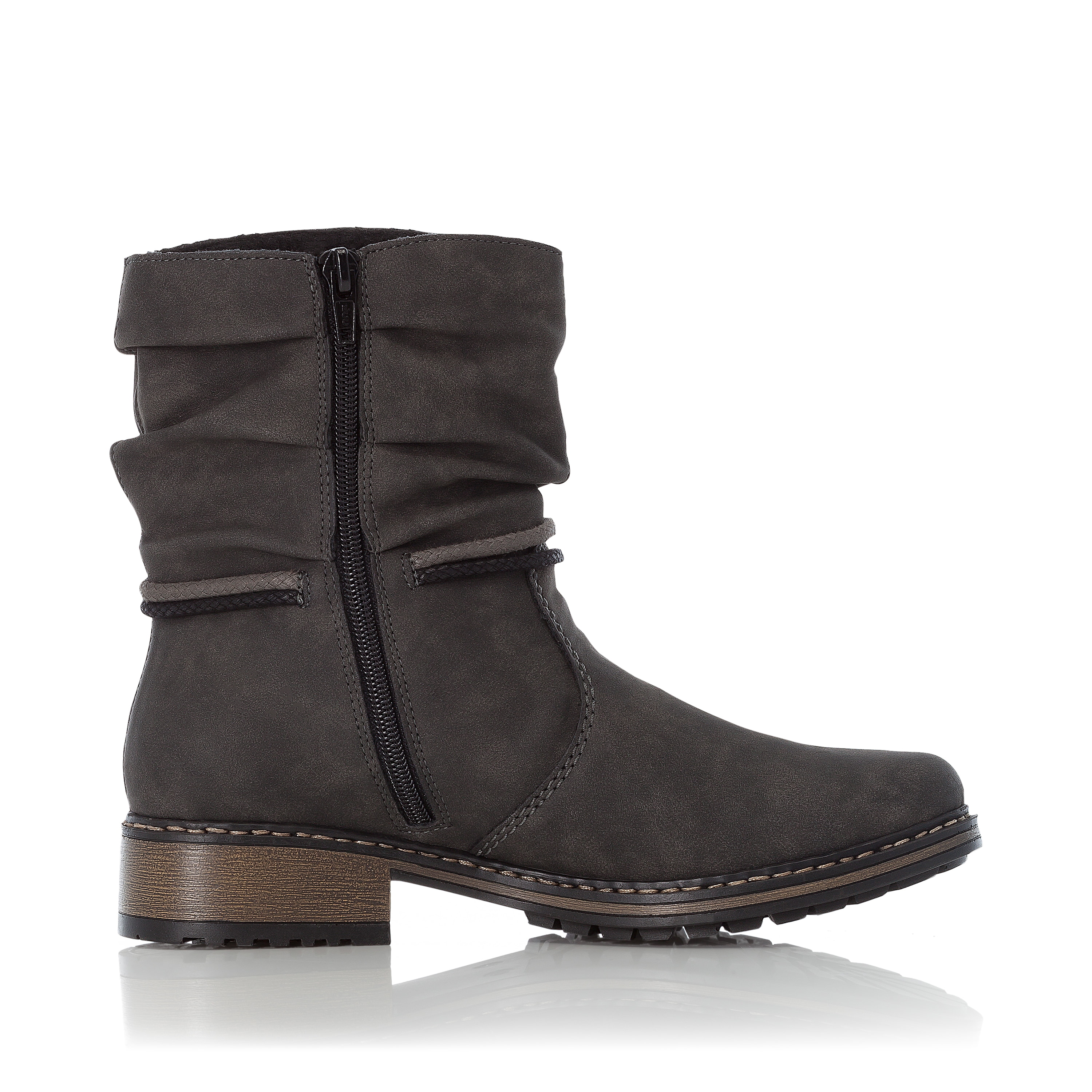 Rieker Damen Kurzstiefel asphaltgrau