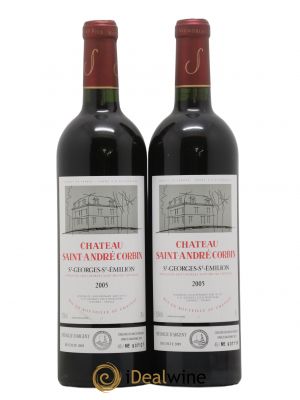 Château Saint-Georges Saint André Corbin 2005 - Lot de 2 Bouteilles