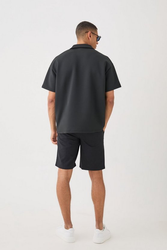 Oversize Scuba Poloshirt