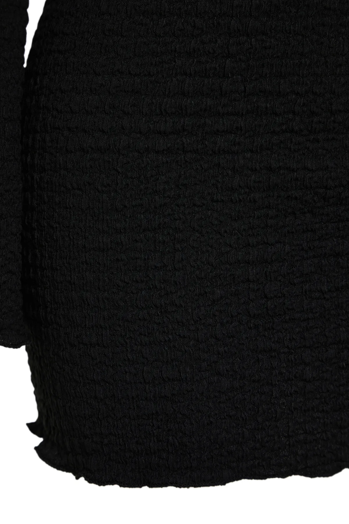Trendyol Collection  Schwarzes, gewebtes, gebundenes Blusenrock-Set TBESS24AU00035