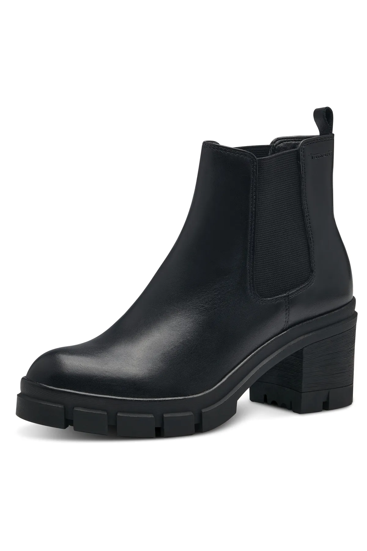 Tamaris  Damen Elegante Stiefelette 1-25409-41 Schwarz 001 Black Leder/Synthetik mit TOUCH-IT