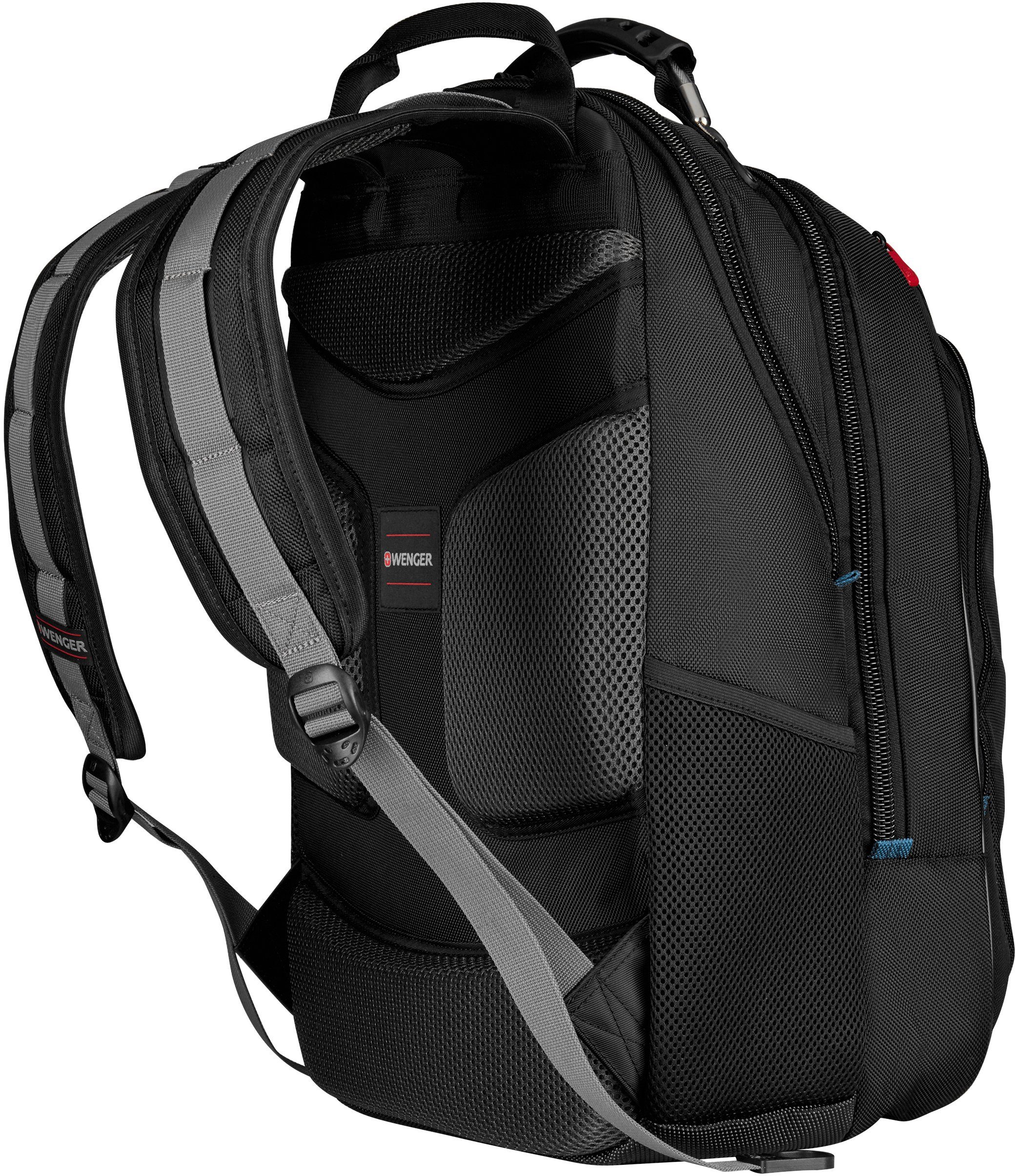 Wenger Laptoprucksack Carbon, schwarz, für Laptops bis 17,3 Zoll