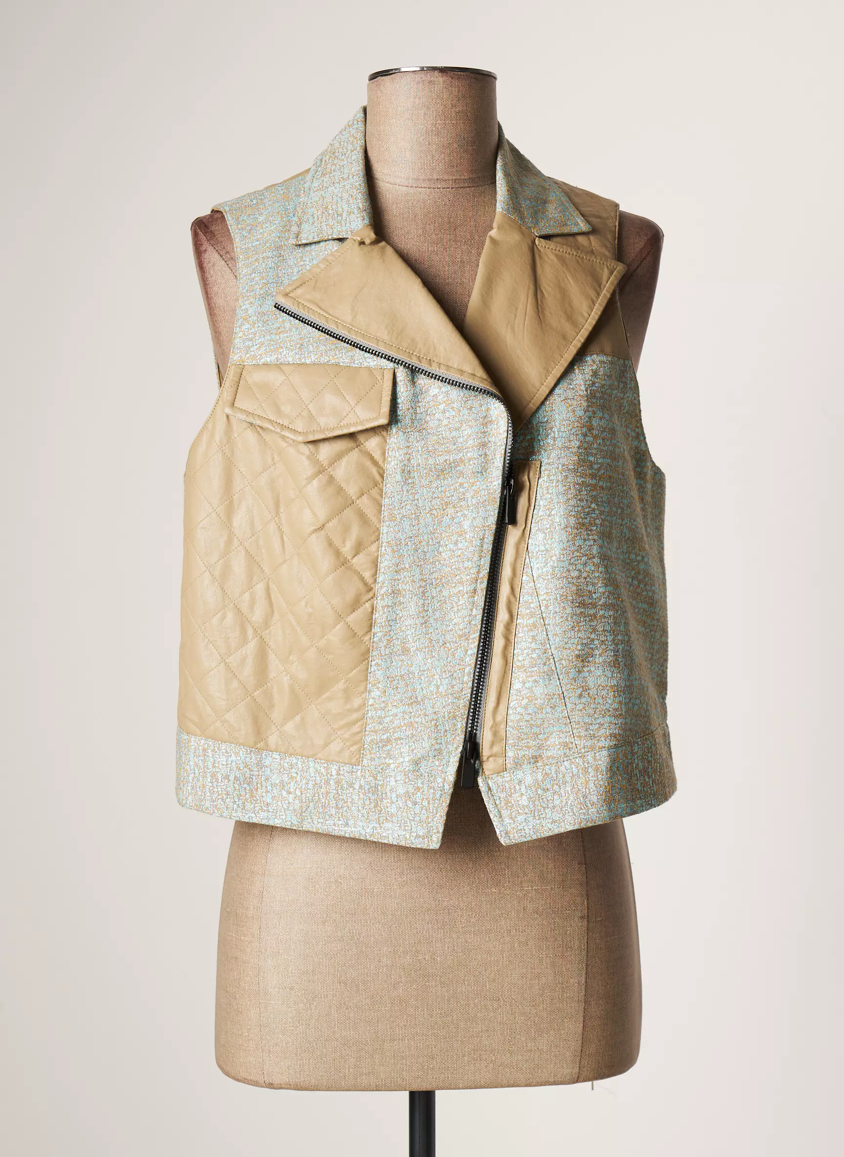 Lauren Vidal Vestecasual Femme couleur beige