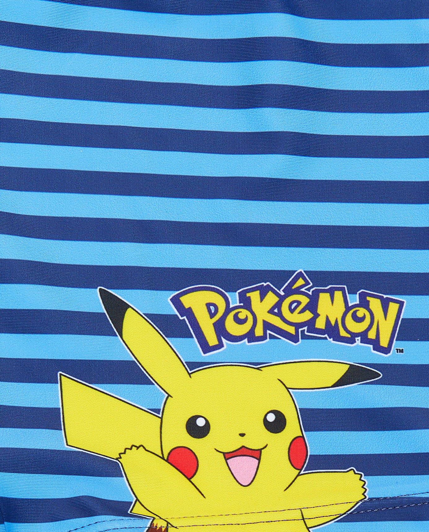 Pokémon Csíkos Fürdőruha, 92-128 Sötétkék