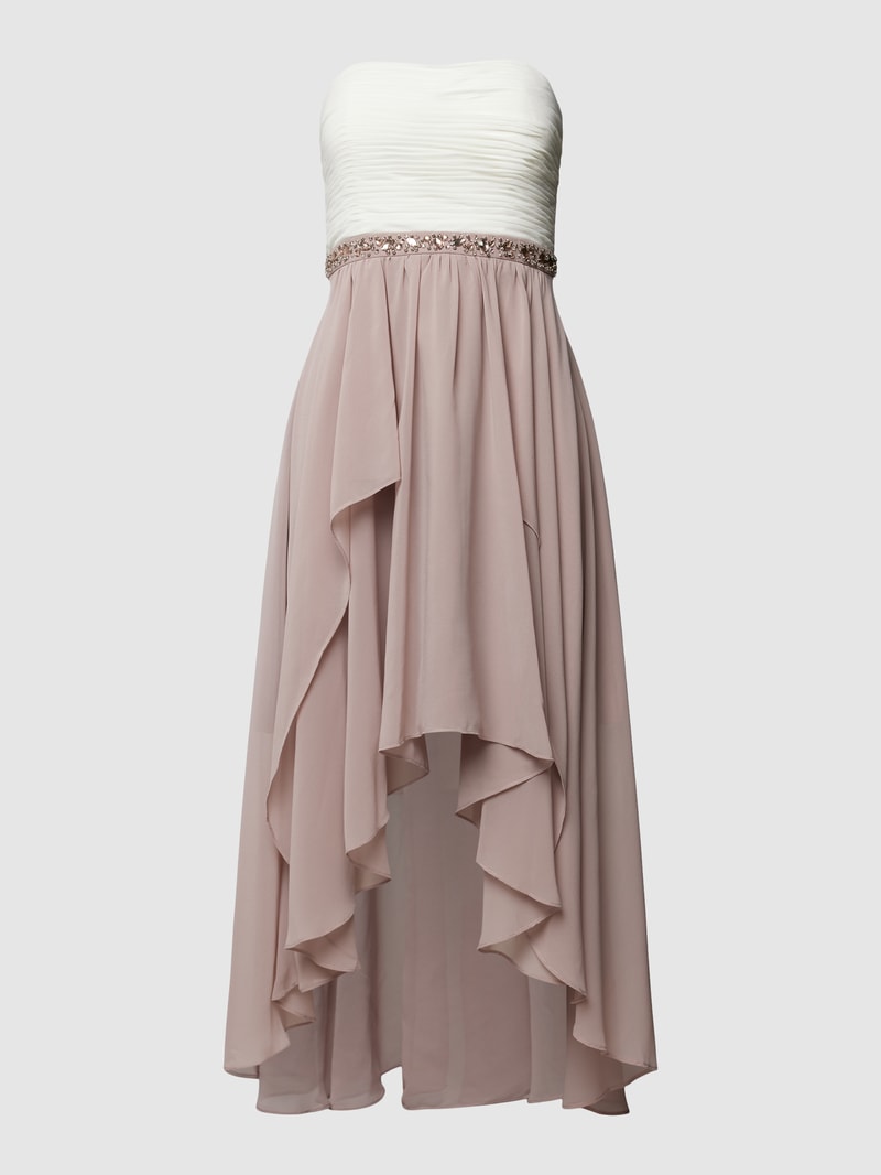Cocktailkleid in Bandeau-Form in mauve