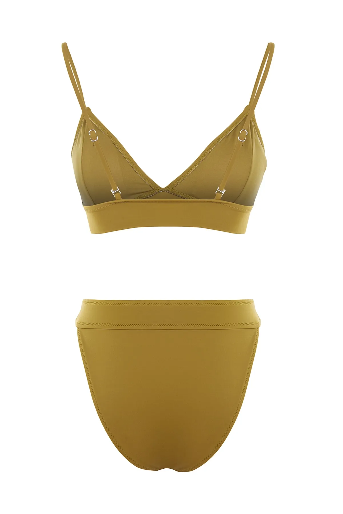 Trendyol Collection  Grünes Triangel-Bikini-Set mit hohem Beinausschnitt TBESS23BT00069