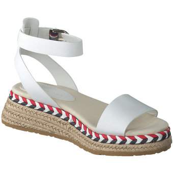 Tommy Hilfiger Low Wedge Sandal in weiß