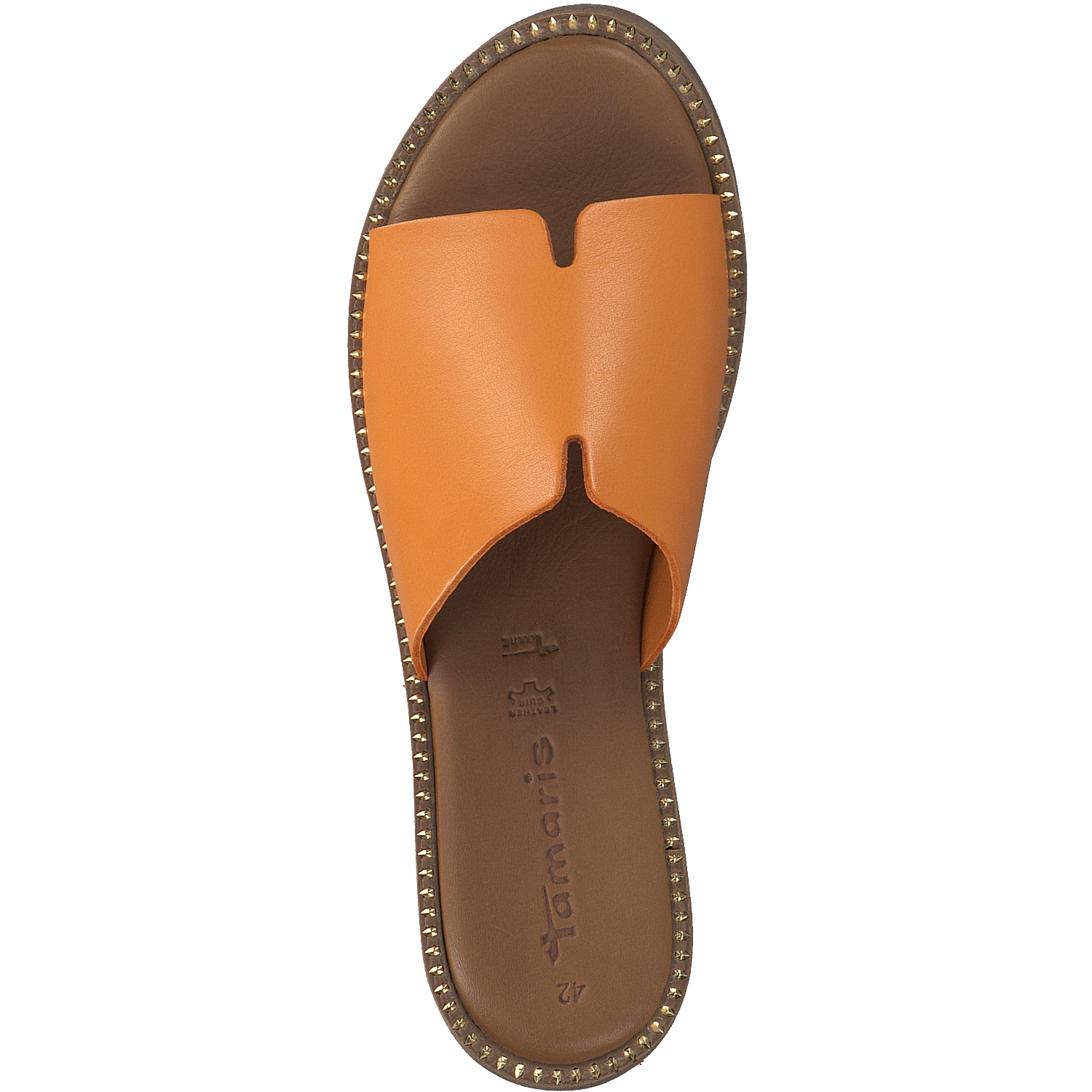 Tamaris 27135-42, Plateau-Pantoletten, Damen, orange
