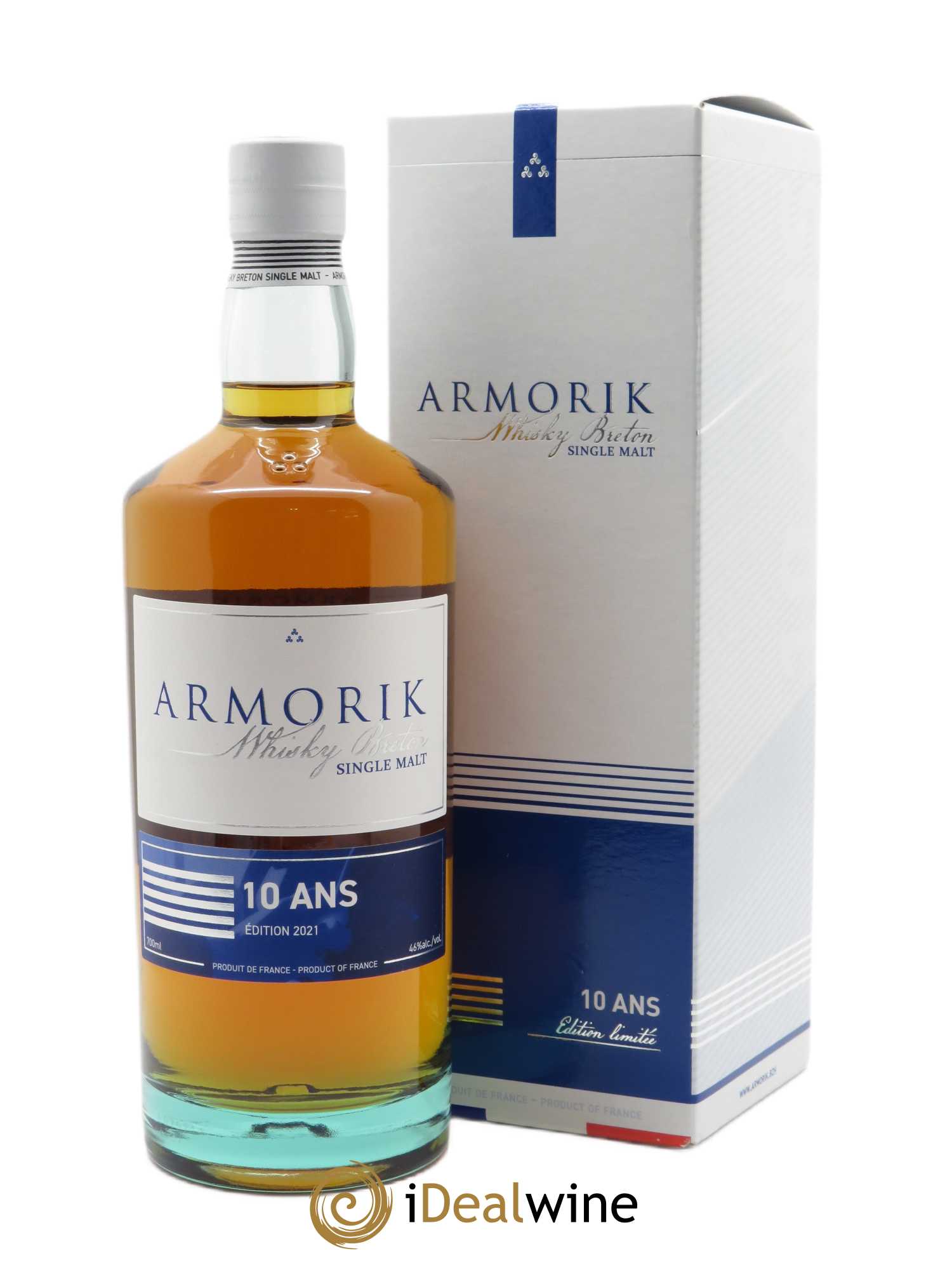 Whisky Armorik 10 ans Edition 2021 (70 cl)  - Lot de 1 Bouteille
