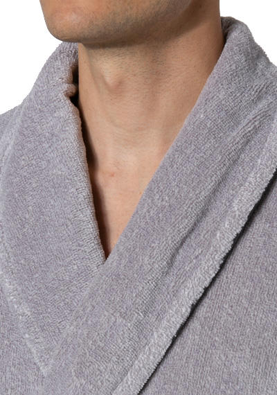 Morgenstern, Bademantel, Velours, grau