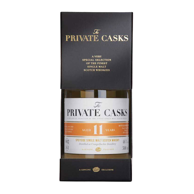 Speyside Single Malt Scotch Whisky Distilled at Craigellachie Distillery Single Cask, 11 Jahre, (500 ml), #L900847