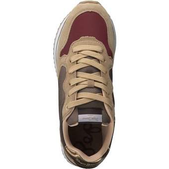 Pepe Jeans Rusper Poise Plateau Sneaker in braun