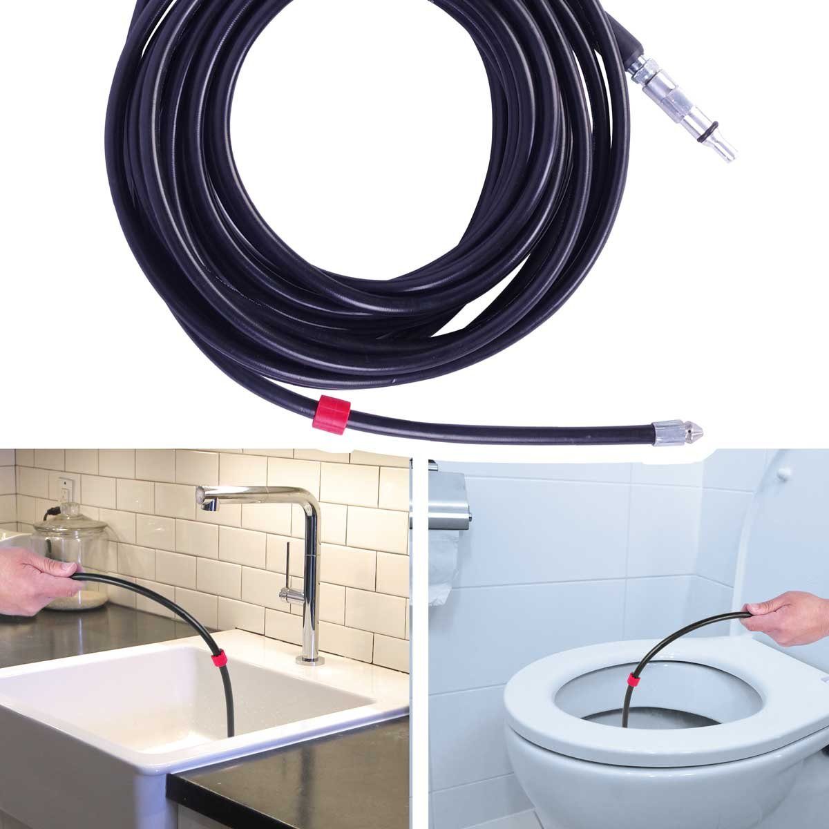 BRAST Hochdruckreiniger Elektro 2400 Watt 180 bar, Schlauchtrommel 10m Schlauch Hochdruckpistole