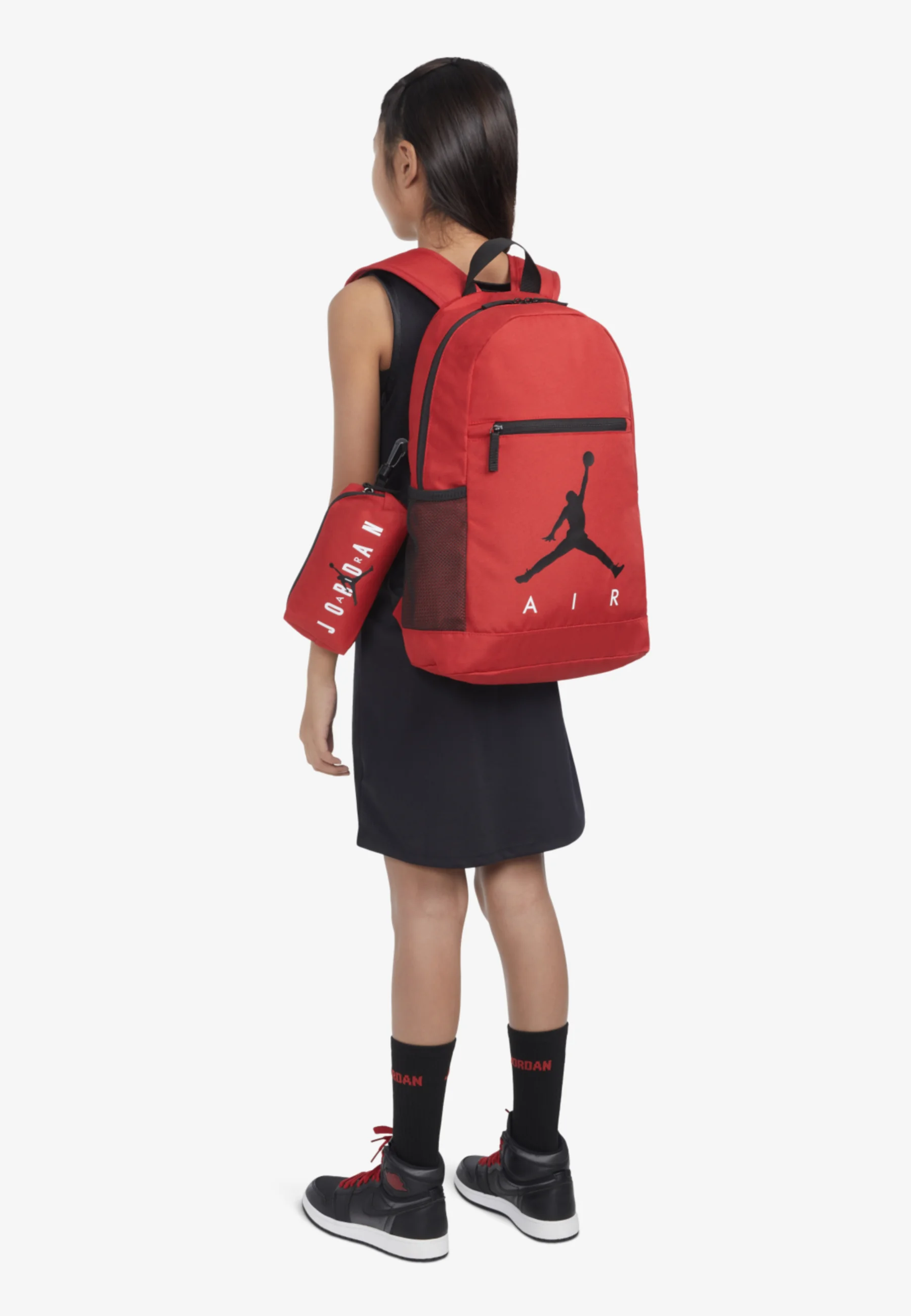 Conjunto de mochila escolar Jordan Air con estuche unisex - Estuche