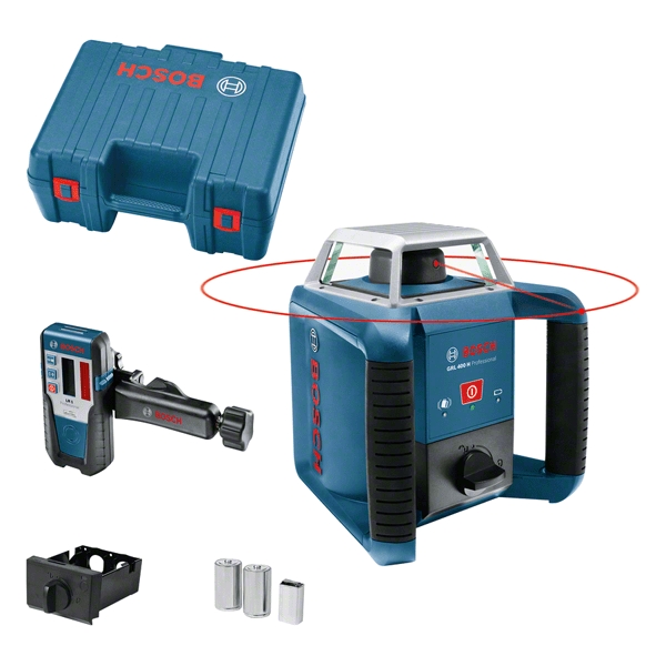 Bosch Blue 0601061800 GRL400H Rotary Laser + LR1 Receiver