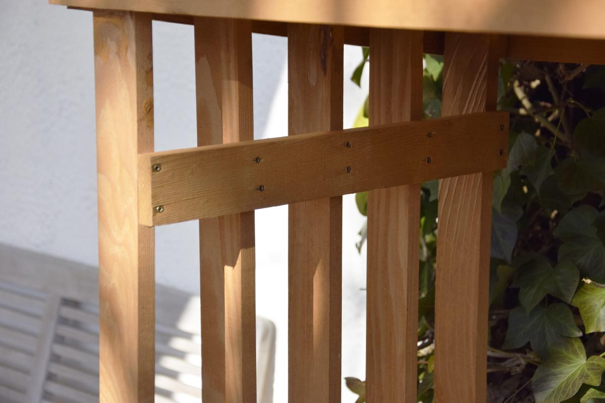 dobar Großes Outdoor-Kaminholzregal XL aus Holz