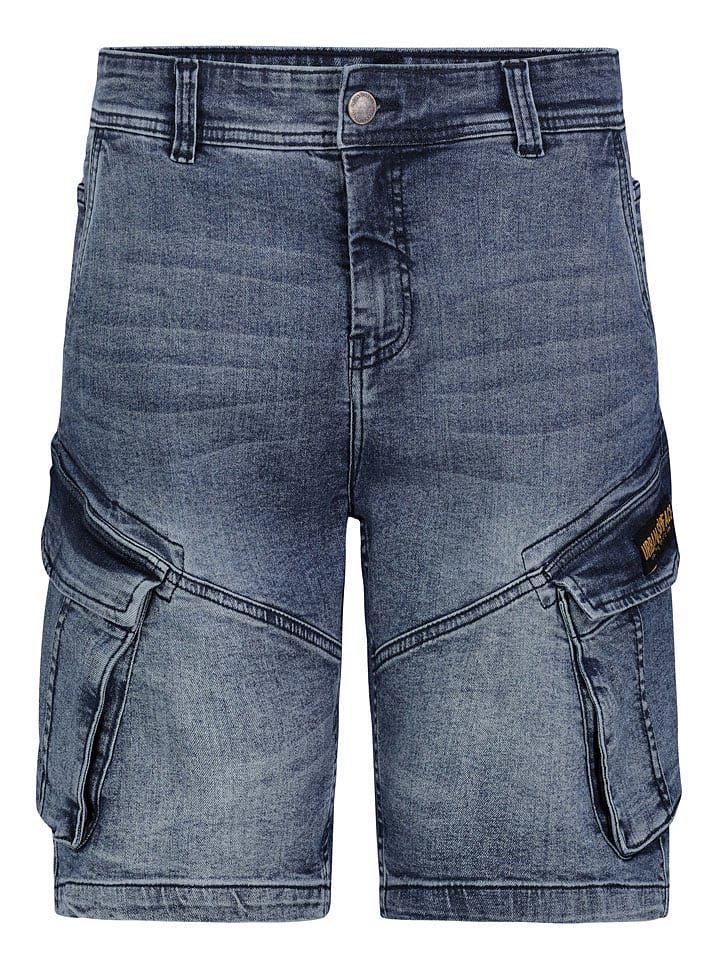 Authentic Style Jeans-Cargobermudas in Dunkelblau günstig kaufen