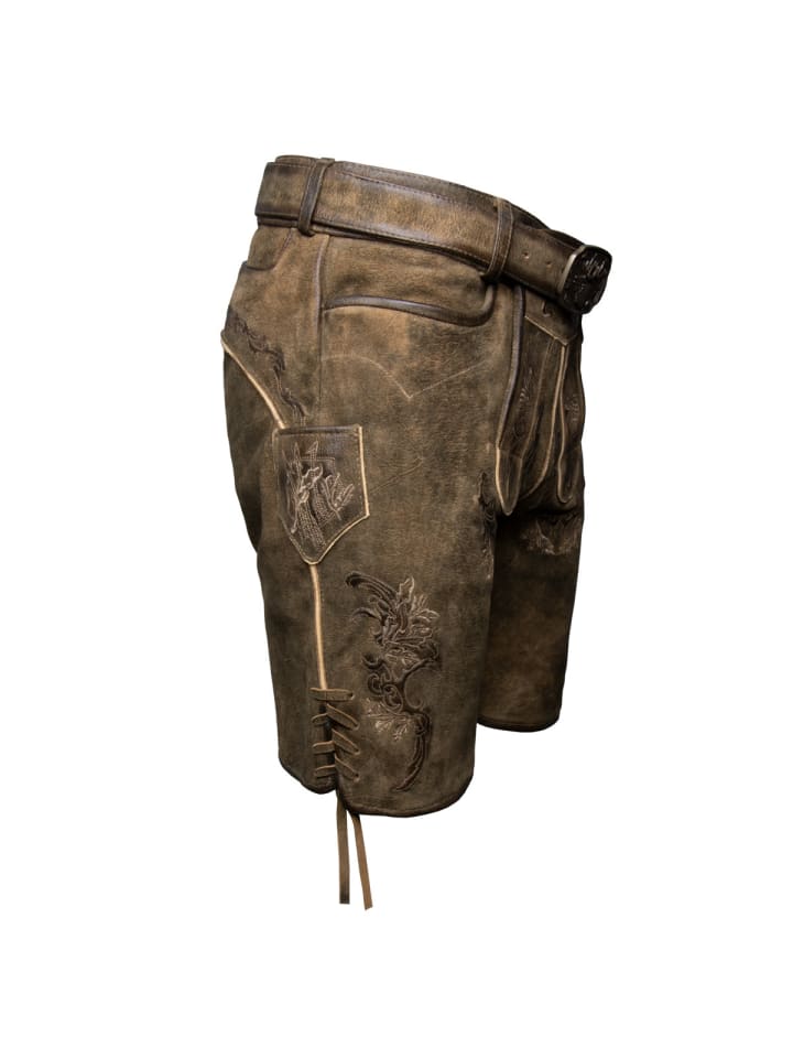 Spieth & Wensky Lederhose Weikhard in braun günstig kaufen