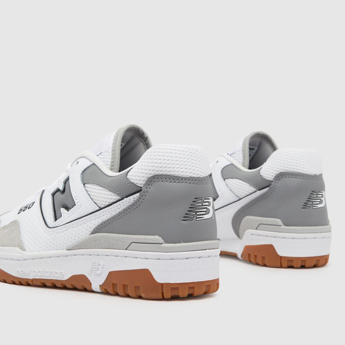 New Balance bb550 träningsskor i vitt och grått