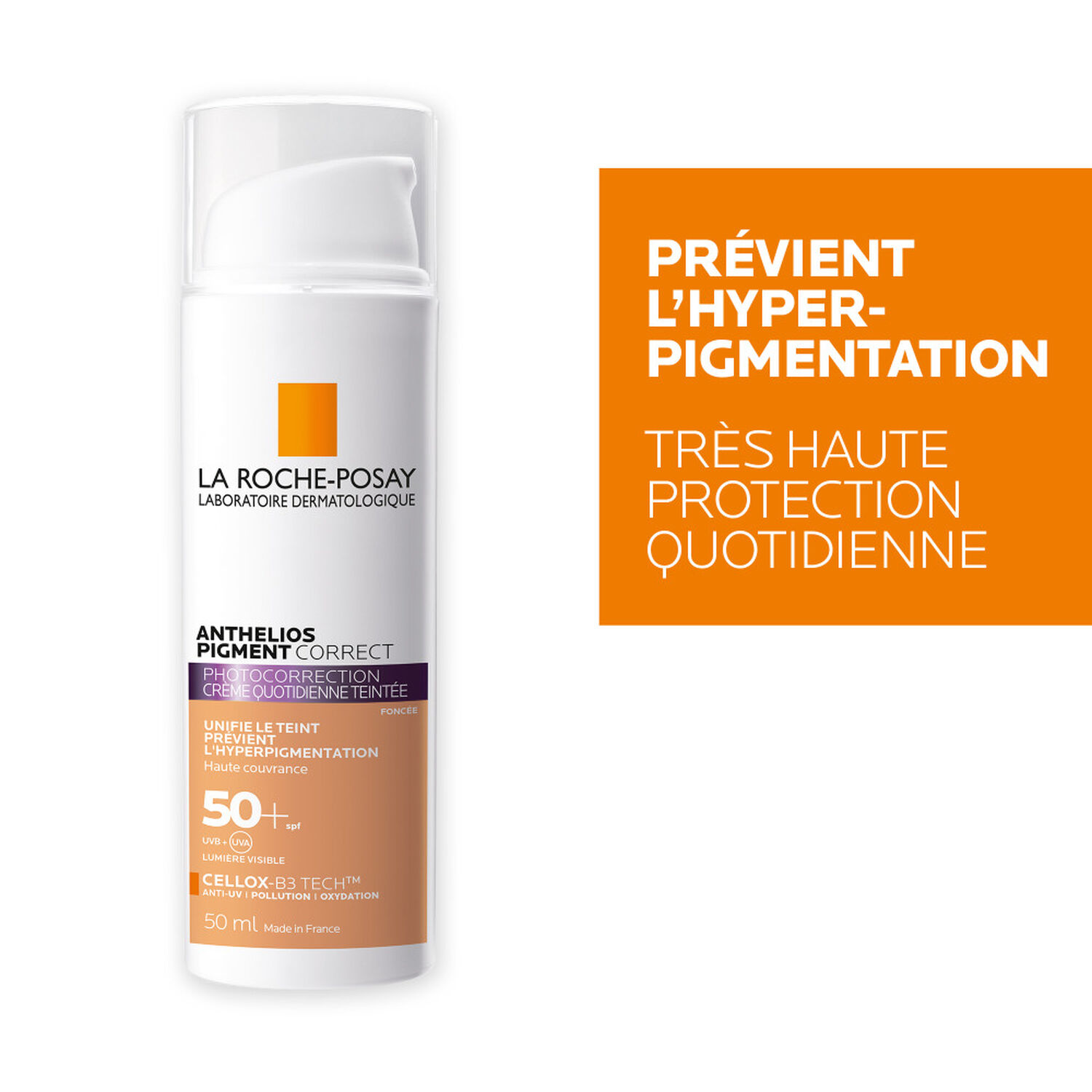 la roche-posay Anthelios Pigment Correct SPF50+ Photocorrection Teinté 50 ml