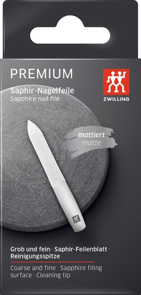 ZWILLING Beauty Premium Saphir-Nagelfeile - silver Nagelfeile