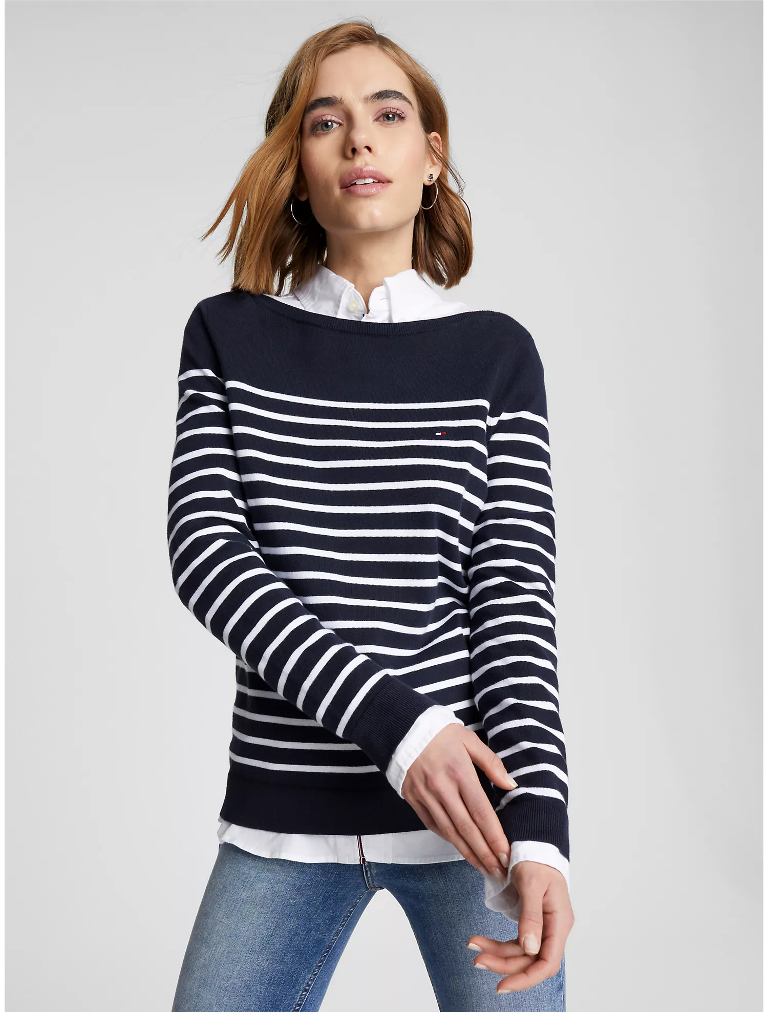 Stripe Boatneck Sweater