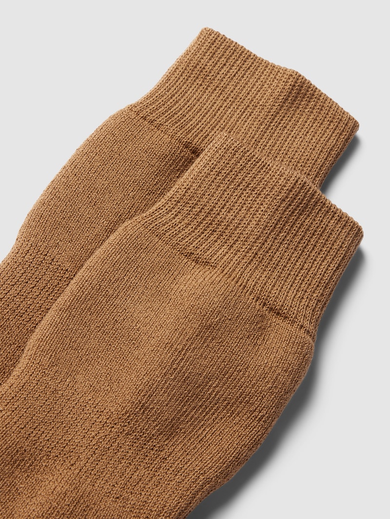 Socken mit rutschfester Sohle in camel