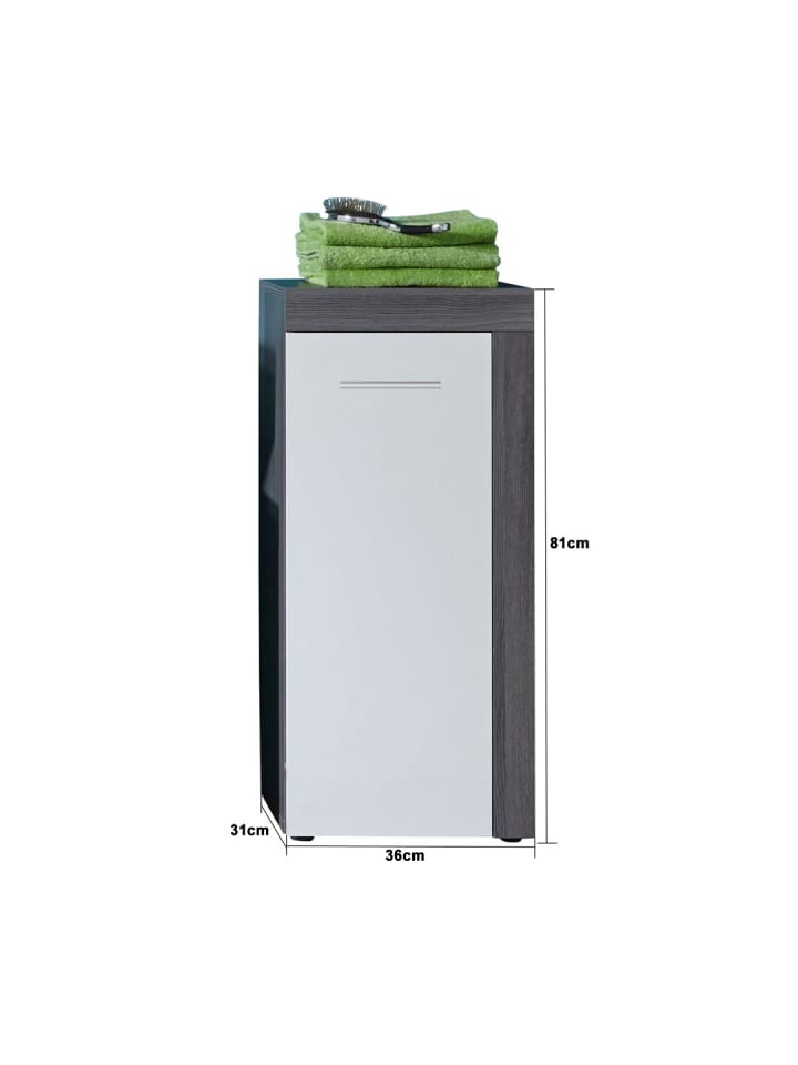 ebuy24 Badschrank MiamiMaine Weiß 36 x 31 cm günstig kaufen onesize
