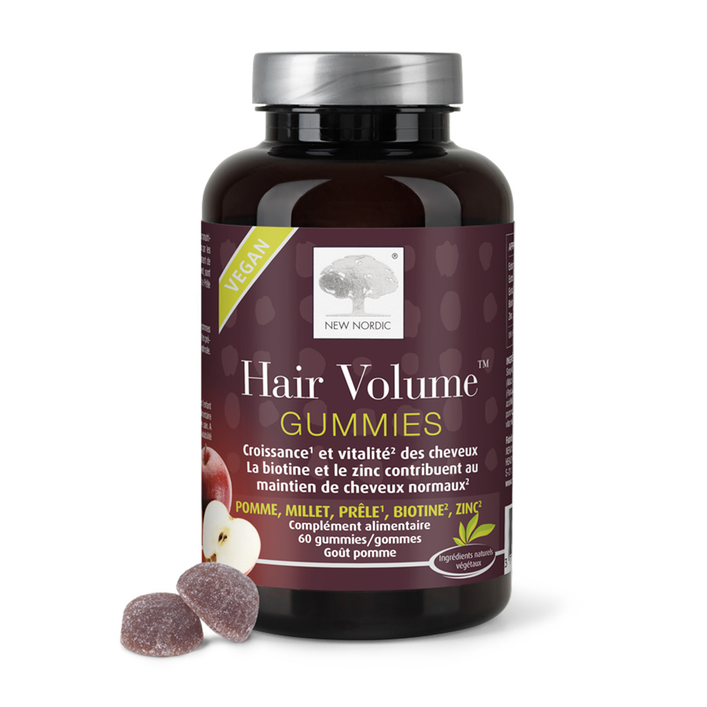 new nordic Hair Volume 60 GUM COMPLEMENT ALIMENTAIRE