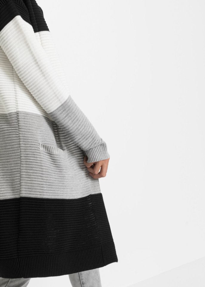 Longstrickjacke
