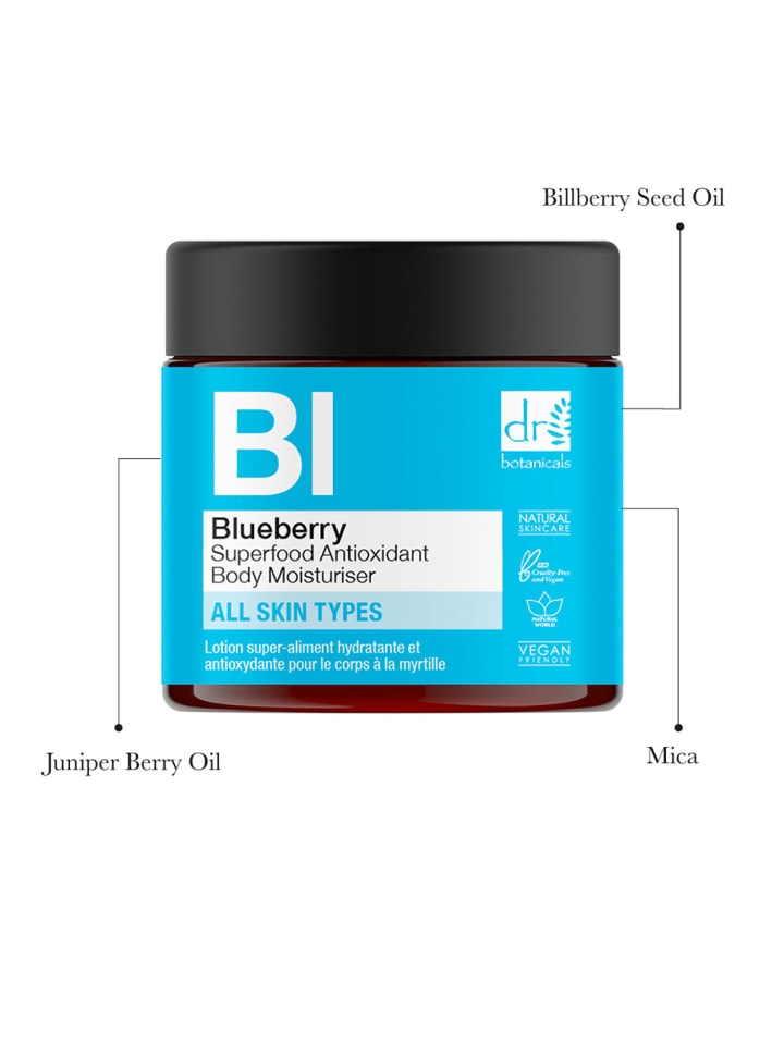 Dr Botanicals Blaubeer Superfood Body Duo – Antioxidative Pflege 2x60ml günstig kaufen onesize