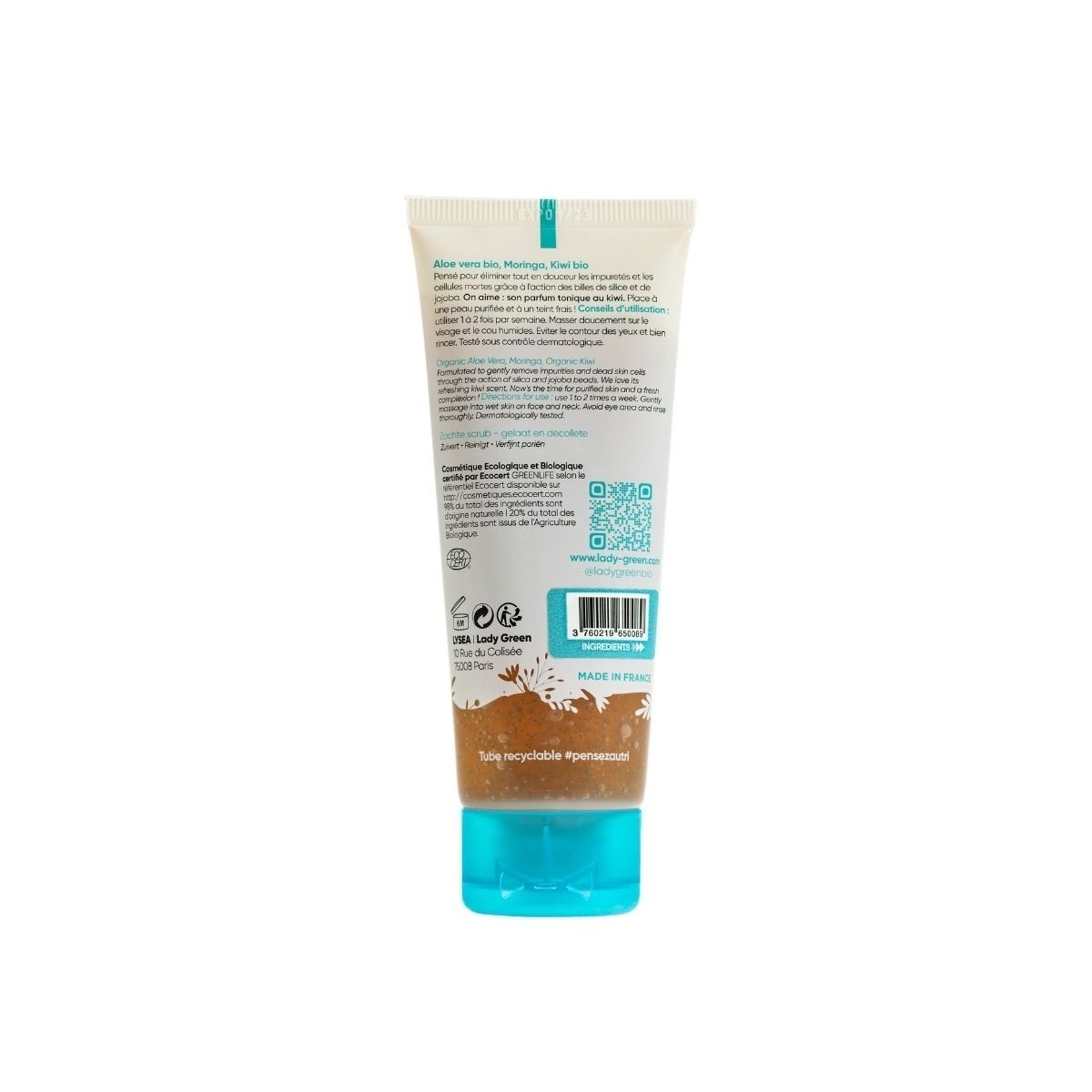 Lady Green Delikatny peeling do twarzy i dekoltu