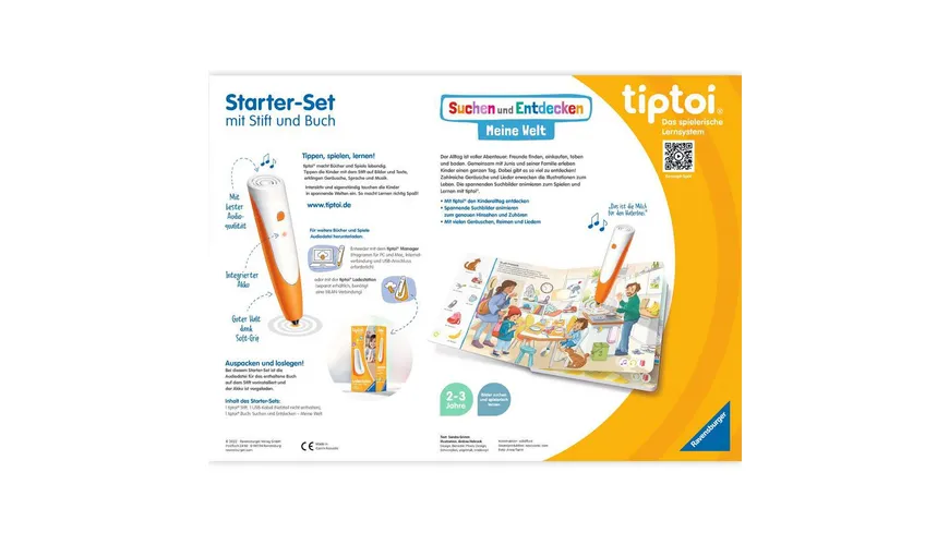 Ravensburger tiptoi - Starter-Set Stift und Bilderbuch Suchen und Entdecken Meine Welt