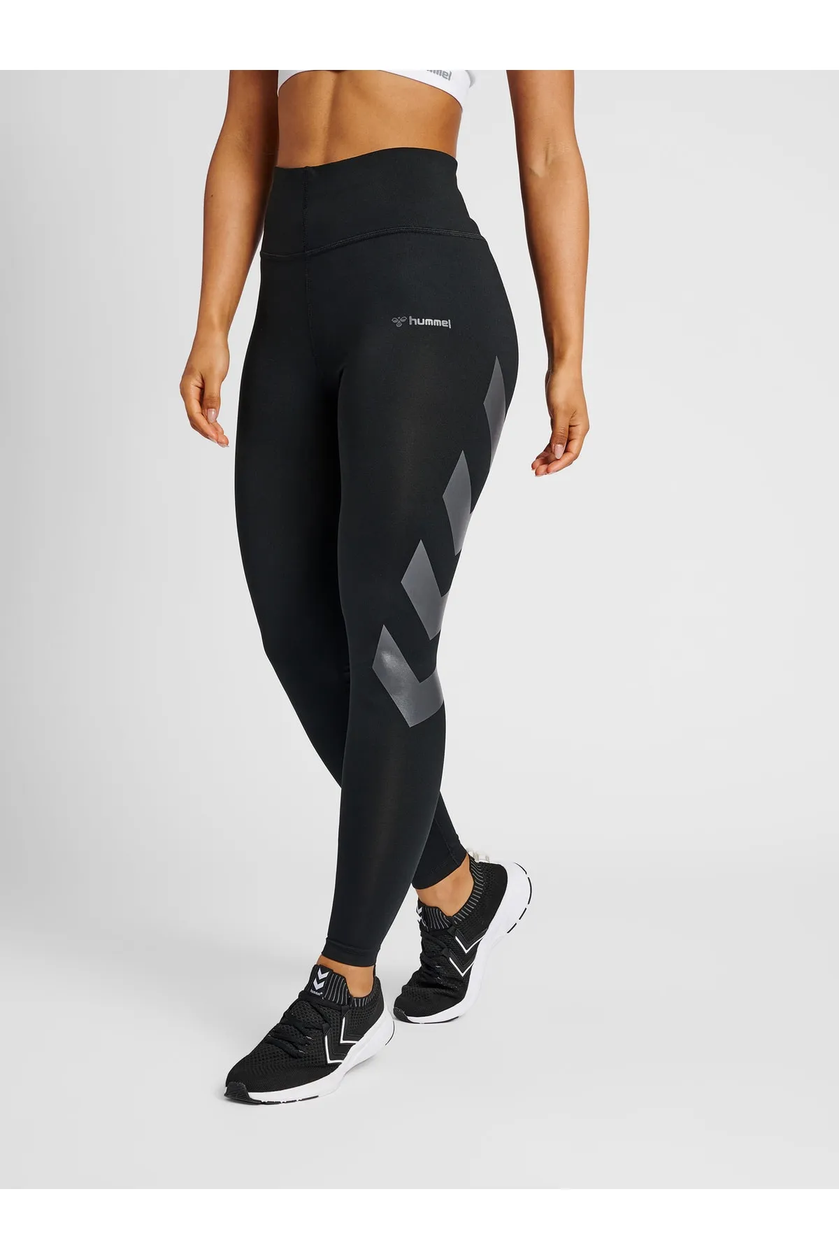 hummel  Sport-Leggings - Schwarz - Mittlerer Bund