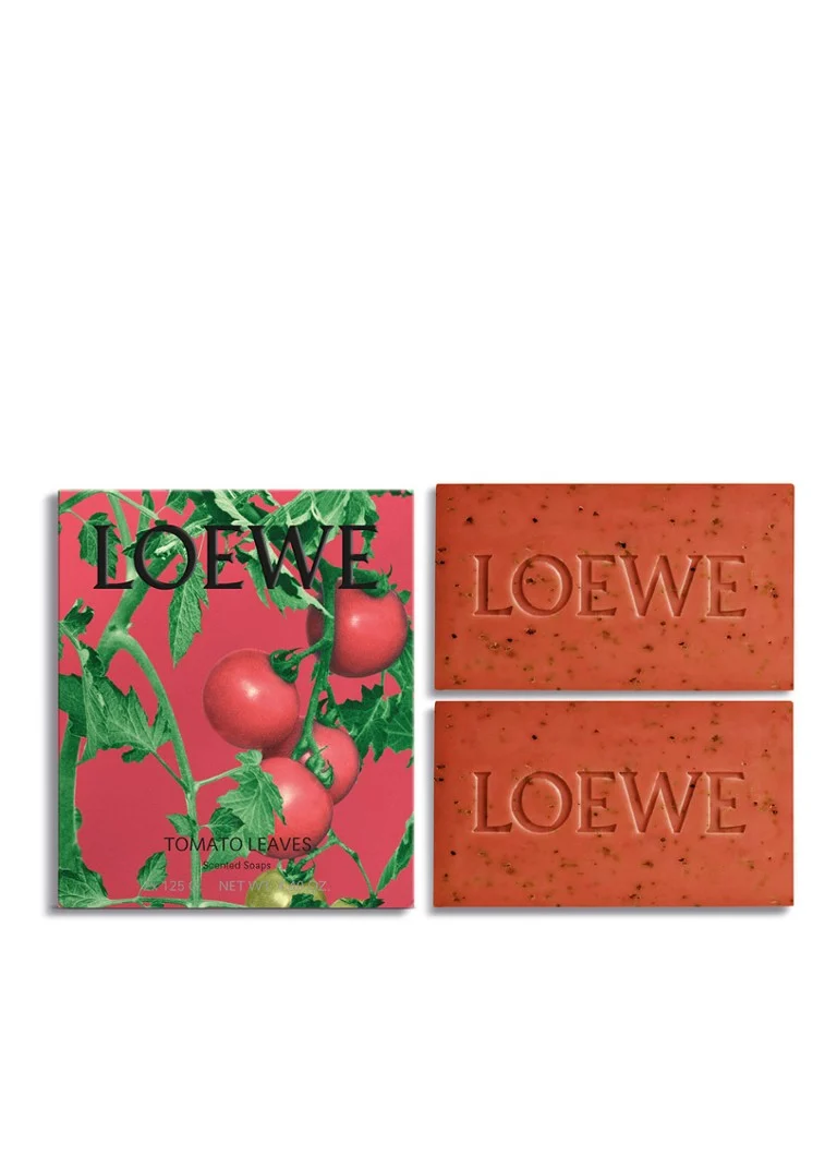 Set de 2 săpunuri mini-bar LOEWE cu parfum de frunze de roșii - săpun