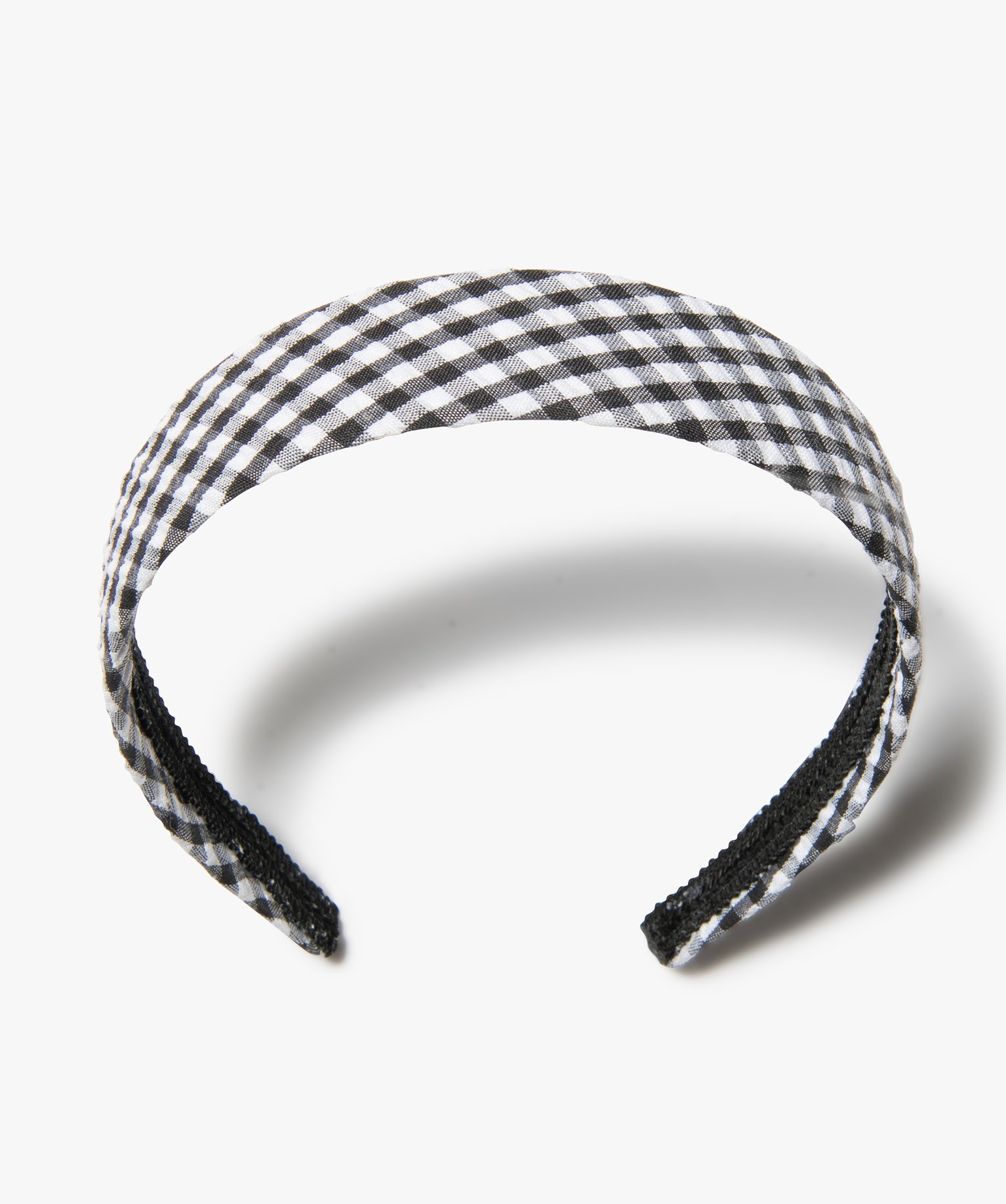 Serre-tête femme à motif vichy noir | GEMO