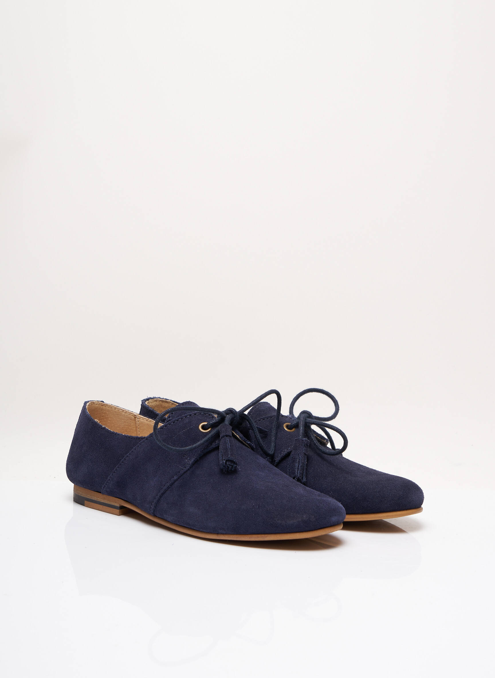 M Moustache Derby Femme couleur bleu