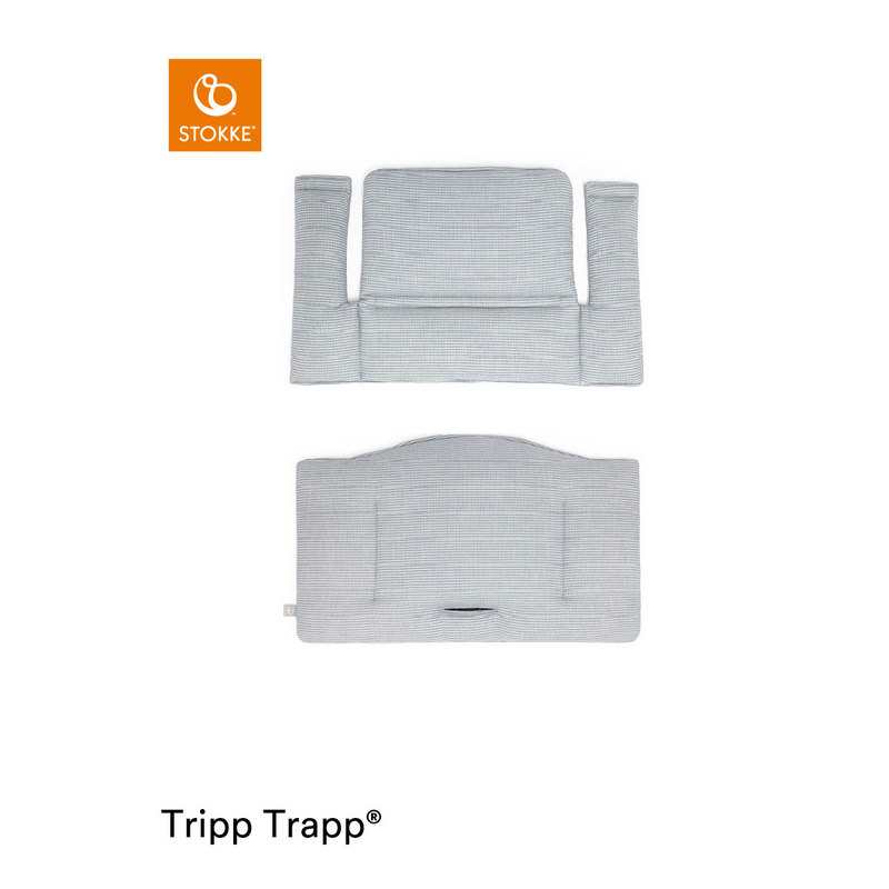 Coussin classic Nordic bleu OCS pour chaise haute Tripp Trapp Stokke