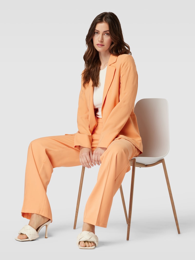 Blazer mit offener Vorderseite in apricot
