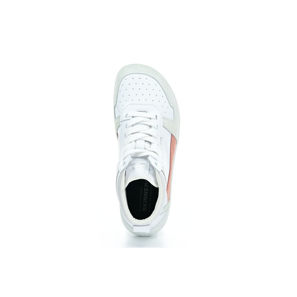 Skinners Oldschooler High Top Pink/White Barfußstiefeletten