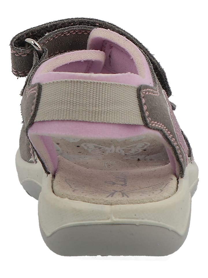 Lurchi Leder-Sandalen in Braun/ Rosa günstig kaufen