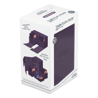 Ultimate Guard Twin Flip`n`Tray 160+ XenoSkin Monocolor - Violett