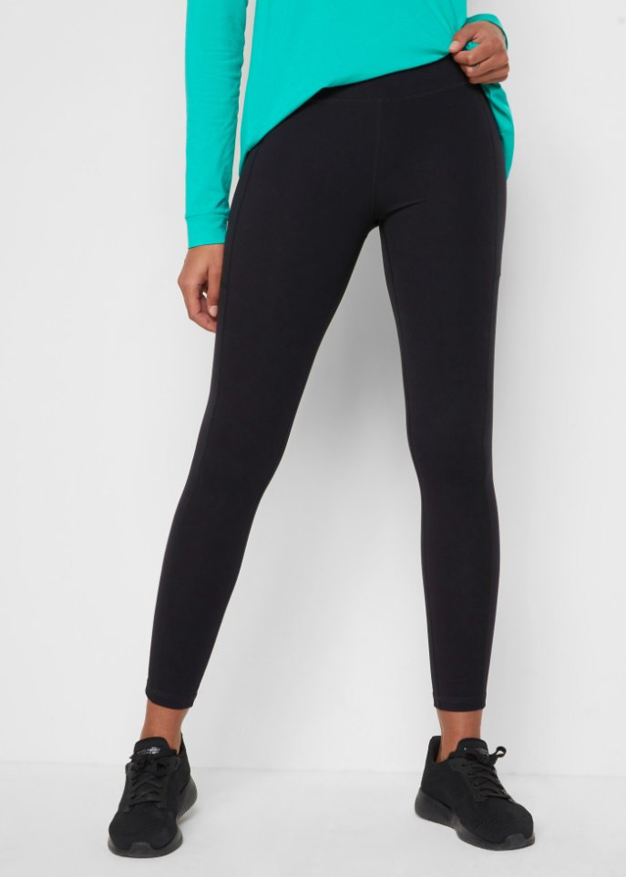 Ultrasofte Sport-Leggings mit seitlichen Taschen, knöchelfrei