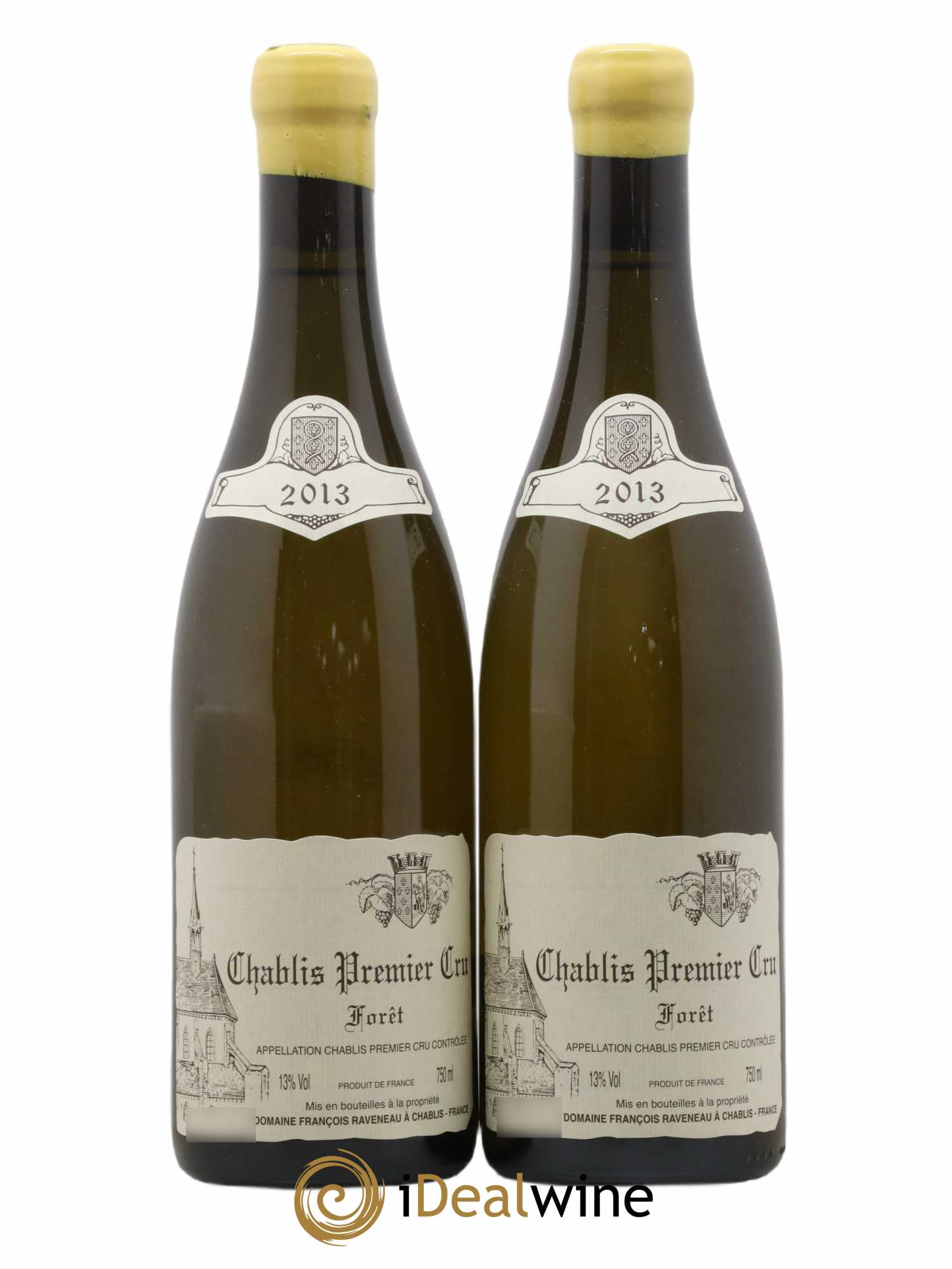 Chablis 1er Cru Forêt Raveneau (Domaine)  2013 - Lot de 2 Bouteilles